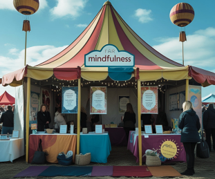 Event 'Jahrmarkt der Achtsamkeit': Tipps zur Förderung der psychischen und mentalen Gesundheit, mit Ständen zum Ausprobieren und Erleben. Event 'Jahrmarkt der Achtsamkeit': Tipps zur Förderung der psychischen und mentalen Gesundheit, mit Ständen zum Ausprobieren und Erleben.